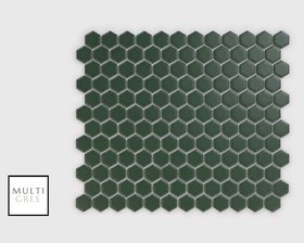Mozaika Hexagon Zielony Mini 25x30