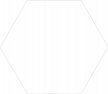 Gres Heksagonalny Solid White 21,5x25 (1)