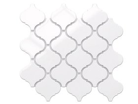 Mozaika Arabeska White Połysk 25x27