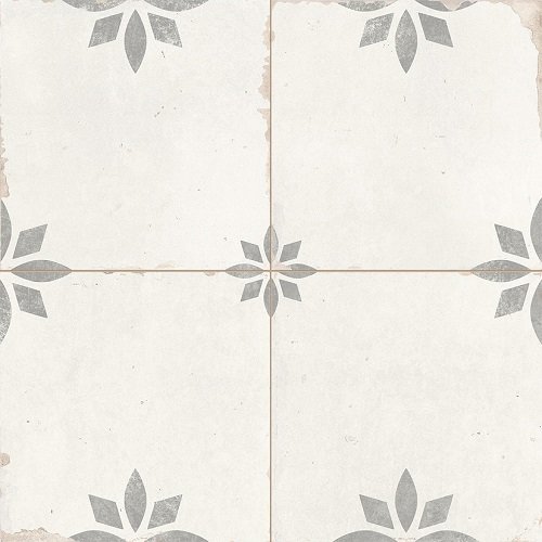 Peronda Duomo Dec. Savannah Silver 45,2x45,2-patchwork kwiaty (1)