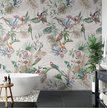 Gres Mural Eden Grey Mat 120x180-płytki dekoracyjne z papugami (2)
