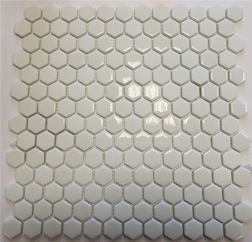 Mozaika Enamel Hxagon White Brillo 30,8x29,8 (1)