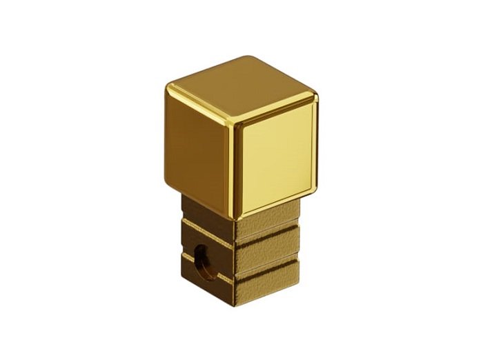Kostka Metalowa do Płytek Narożna-Złota Połysk 1,2 cm (1)