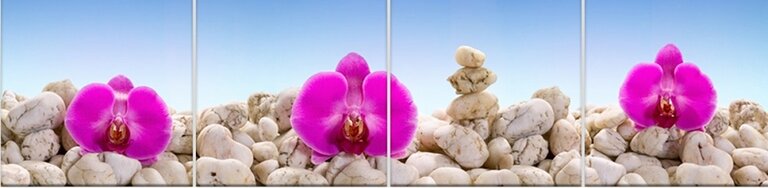 Dekor Szklany Spa-1 60x240-kwiaty orchidea (1)