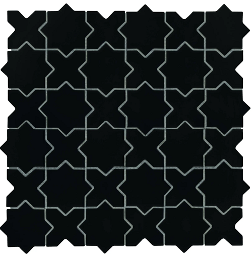  Mozaika Dunin Star&Cross Black Mat 30,2x30,2 (1)