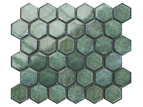 Mozaika Heksagon Vintage Green Nori 30x26,2