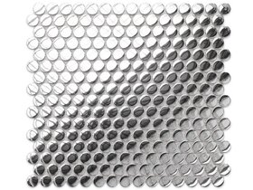 Mozaika Penny Dots Silver Chrom 31,7x29,3