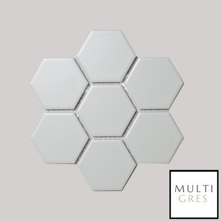 Mozaika Heksagon Light Grey Mat 27x28,5 (1)