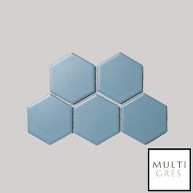 Mozaika Heksagon Azure Mat 27x28,5