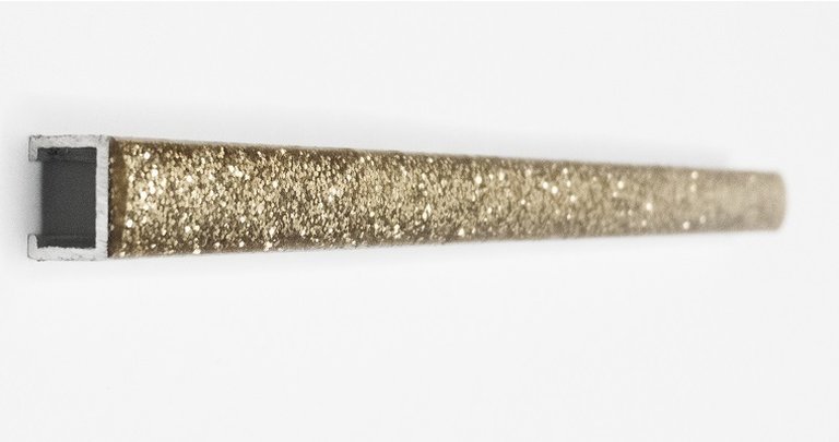 Listwa Dekoracyjna do Płytek, Brokat Złoty 1,0 X 240cm (1)