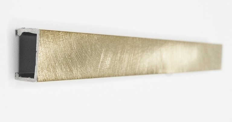 Listwa Dekoracyjna do Płytek, Szczotkowana Złota 1,5 X 240cm (1)