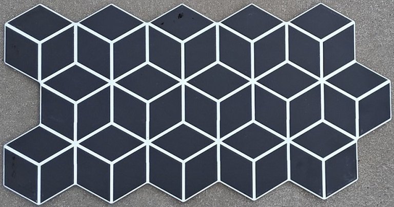 Realonda Rhombus Black 26,5x51 (1)