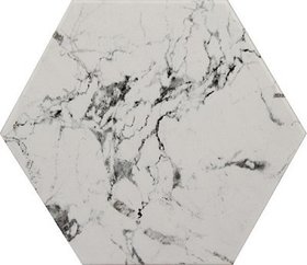Hexagono Marmol Carrara 14x16,3