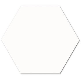 Minimalista Hexagono Blanco 14x16,3
