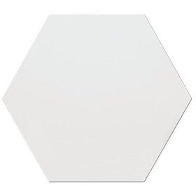 Hexagono Liso Blanco Mate 17x15