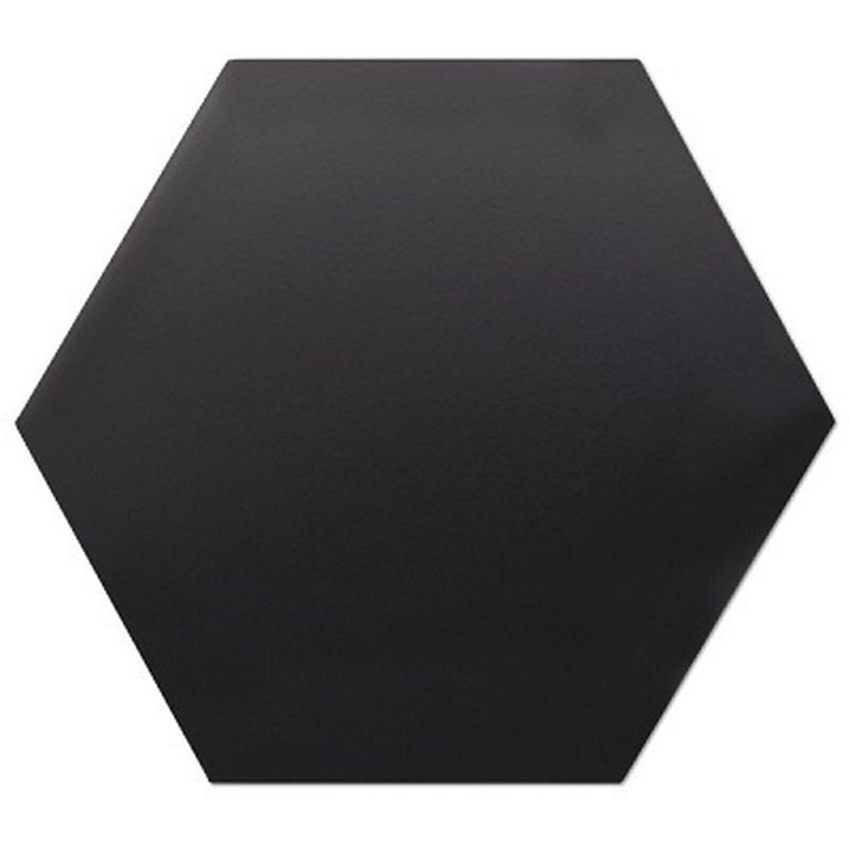 Hexagono Liso Negro Mate 17x15 (1)