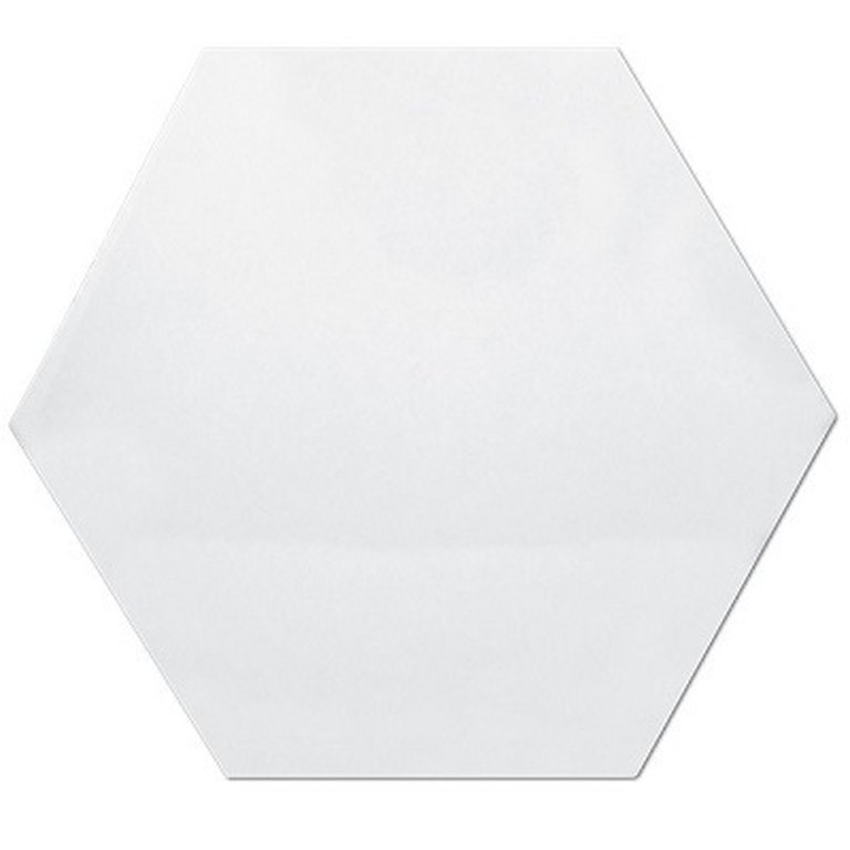 Hexagono Liso Blanco Brillo 17x15 (1)
