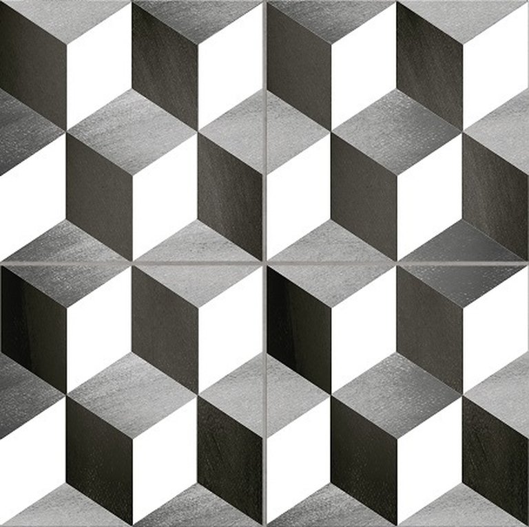 Płytki Cube Gris 3D 45x45 (1)