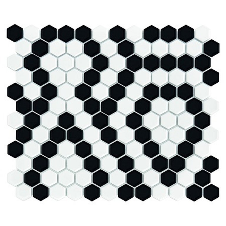 Dunin Mini Hexagon B&W Lace 30x26 (1)