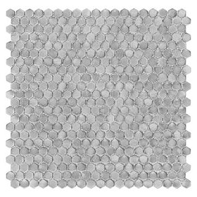 Mozaika Dunin Allumi Silver Hexagon 14 30x30