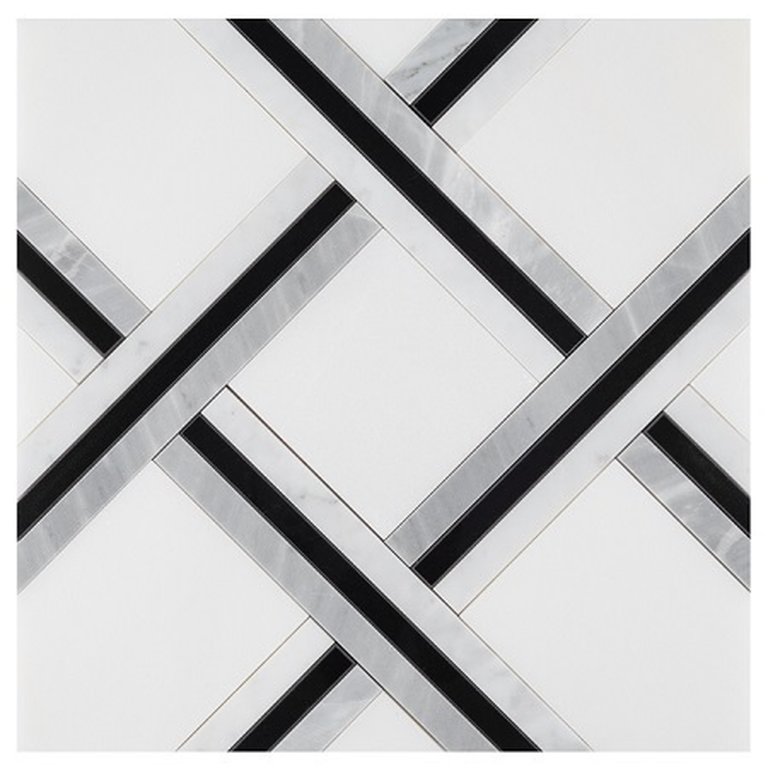 Dunin Mozaika Pure White Quadron 30x30 (1)